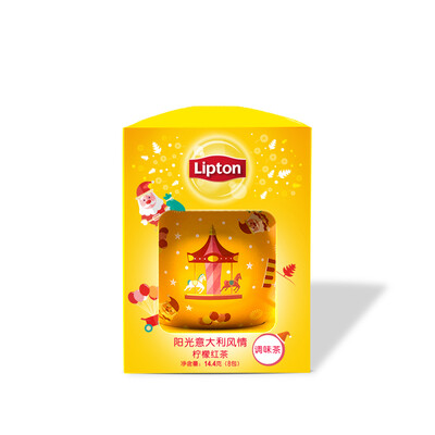 

Lipton Lipton Tea Весенний фруктовый шар Солнечный свет Итальянский стиль Лимонный черный чай Приправленный чай 8 Pack 14.4g Независимый мешок с треугольным мешком
