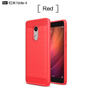 

Углеродного волокна матовый Силиконовый чехол на ксиоми xiaomi redmi note 4 случае прочная Броня чехлы бампер xiomi redmi note 4x