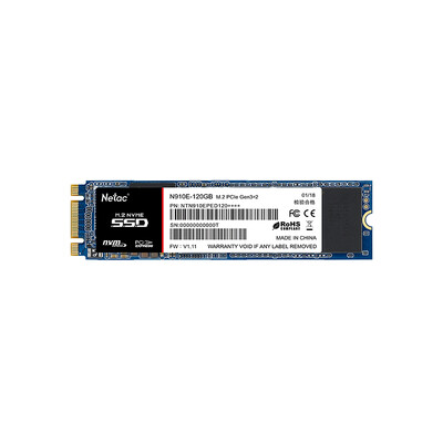 

Netac Shadow N910E 120GB M2 2280 NVMe PCIe Channel Solid State Drive