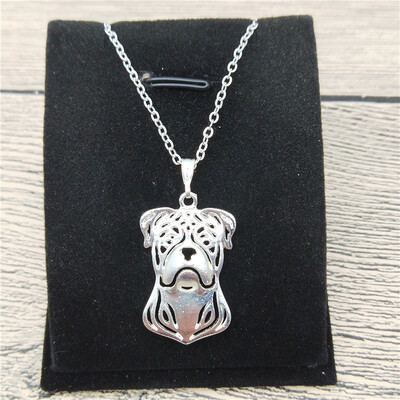 

New American Bulldog Necklace Trendy Style American Bulldog Pendant Necklace Women Fashion Pet Dog Jewellery