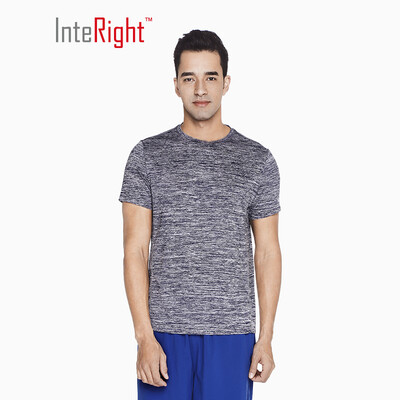 

INTERIGHT summer T-shirt mens running training sports short-sleeved cationic T-shirts blue