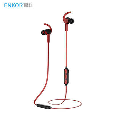 

ENKOR EB100 Wireless Bluetooth Sports Headphone Magnetic Remote Control In-Ear Earphone Phone Universal Red