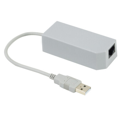 

LAN Network Adapter Connector USB Internet Ethernet For Nintendo Wii/Wii U/PC
