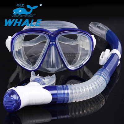 

Whale Water Sports подводная маска для снорклинга Оборудование Anti-Fog Силиконовая подводная маска Snorkel set
