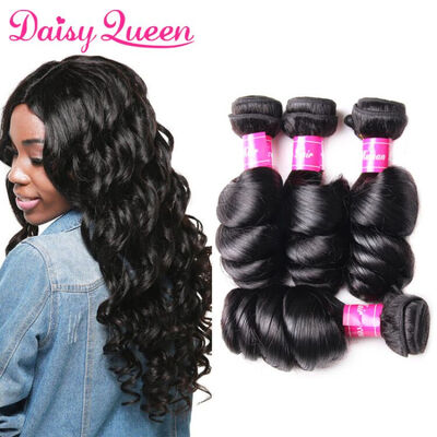 

4PCSLot Peruvian Loose Wave Virgin Hair Extensions Cheap Unprocessed Peruvian Virgin Hair Loose Wave Human Hair Weave Bundles