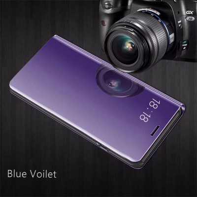 

Xiaomi Redmi Note 34X5A Luxury Slim Mirror Flip Shell Stand Leather Smart Clear View Window Cover Phone Case