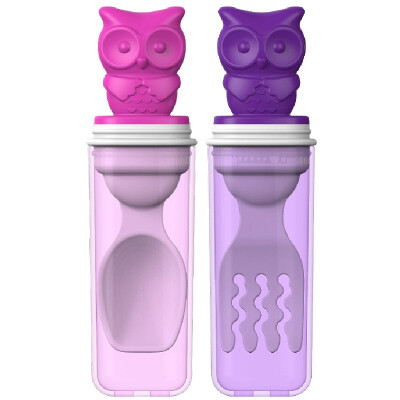 

Edison Edison Owl Portable Tableware Set (Pink + Purple