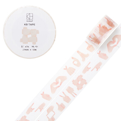 

Kinbor hand book&paper tape 25mm10m hand book sticker color decorative tape than heart DTB64196