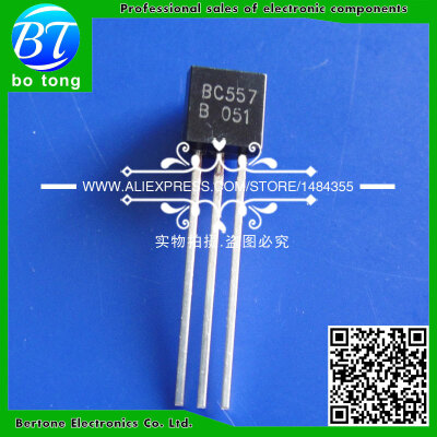 

Free shipping BC547+ BC557 Each 50pcs all 100pcs/bag BC547B BC557B NPN PNP Transistor TO-92 Power Triode Transistor Bag