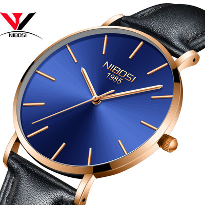 

Relogio Masculino 2018 Новые ультра тонкие часы для мужчин Часы Top Brand Luxury Simple Watch Черные кожаные мужские часы Waterproof Saat