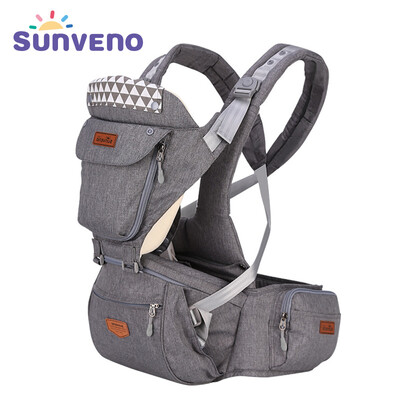 

SUNVENO Ergonomic Baby Carrier Baby Baby Hipseat Sling Передняя облицовка Kangaroo Baby Wrap Carrier для детского путешествия 0-36 месяцев