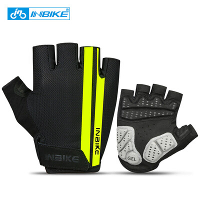 

INBIKE Cycling Gloves Half Finger Anti Slip Gel Pad Breathable Motorcycle MTB Road Bike Gloves Men Women Sports Bicycle Gloves