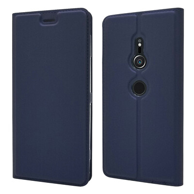 

Роскошный чехол для кошелька для Sony Xperia XZ2 Высококачественная искусственная кожа с флип-крышкой Kickstand Anti-shock Full Protection