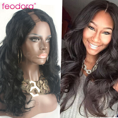 

U Part Wig For Black Women Body Wave Top Quality Glueless U Part Wigs Unprocessed Virgin U Part Wig Human Hair Lace Wig Sale