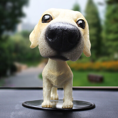 

Jun Hao car ornaments shaking head doll car interior simulation dog car creative jewelry cartoon doll car supplies pug