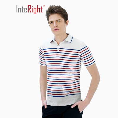 

INTERIGHT cotton POLO shirt mens T-shirt loop color short-sleeved