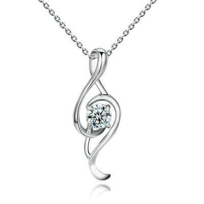 

yoursfs ® 18k White позолоченные классической музыки к использованию кристалл моды камней ожерелье австрии ожерелье