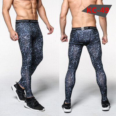 

camouflage Fitness pants male Elastic force Fast drying Sports pants Run Riding Basketball Physical exercise Tight trousers