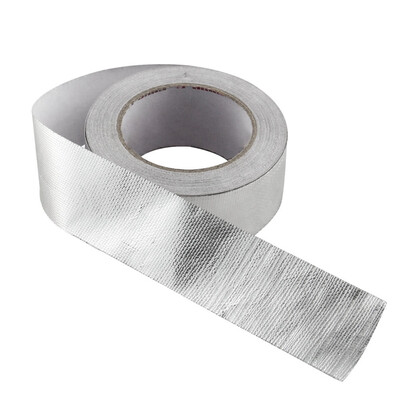 

Ryanstar 48mmX25m Car Heat Shield Insulation Deadening Mat Sliver Aluminum Foil With Glue