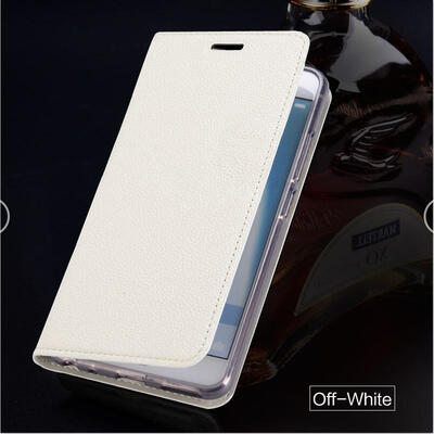 

Genuine Leather flip Case For Samsung S6 S7 S8 Plus Note 8 Calfskin Litchi Texture Phone Cover