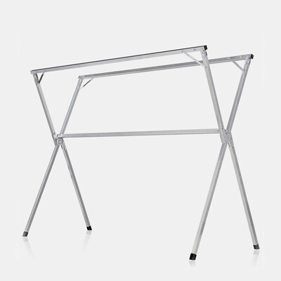 

FOOJO floor folding drying rack X-shaped balcony drying rod stainless steel shelf