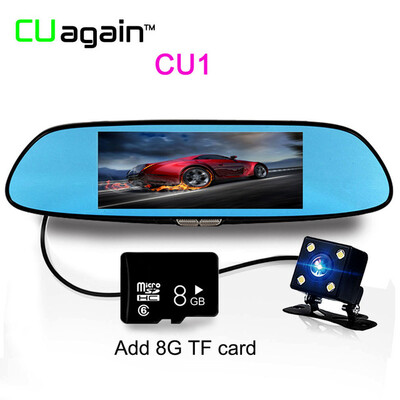 

Зеркальный DVR 6.5inch Двойной объектив Loop Recording Автомобильная камера Обнаружение движения Dash Cam