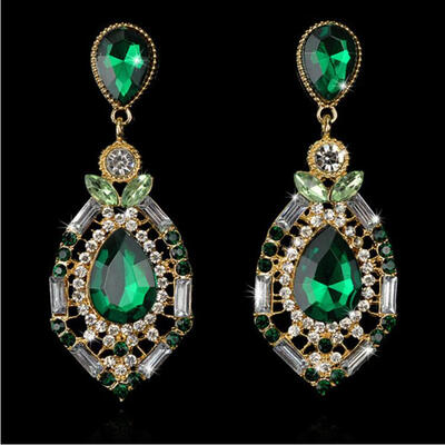 

2018 new arrival luxury vintage wedding drop dangle big earring for women jewelry e841