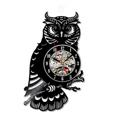 

Owl Vinyl Record Wall Clock Decoration Room Fashion Art Unique gifts