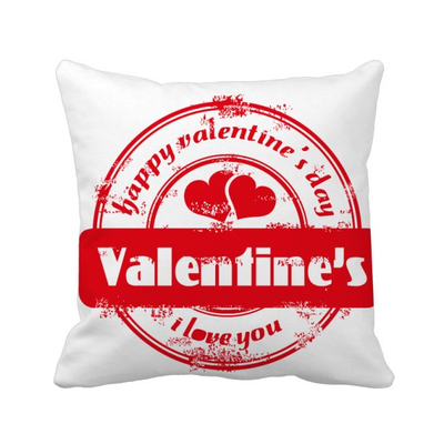 

Postmark Valentines Day Heart Square Throw Pillow Insert Cushion Cover Home Sofa Decor Gift
