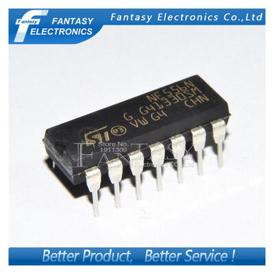 

50PCS NE556N DIP14 NE556 DIP new and original IC free shipping