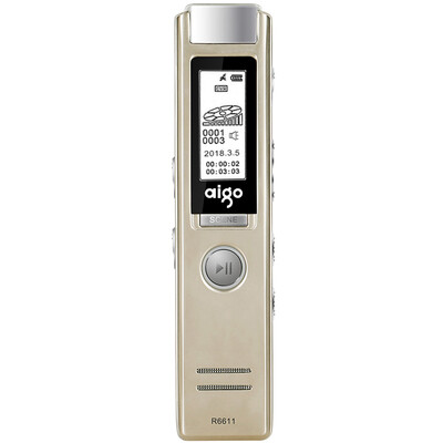 

Patriot aigo recording pen R6611 16G professional micro-HD remote noise reduction MP3 player learning conference interview certificate champagne gold