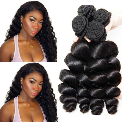 

CLAROLAIR Hair Malaysian Virgin Hair Loose Wave 4 Bundles Unprocessed Human Hair Extensions Malysian Loose Wave Virgin Malysian Ha