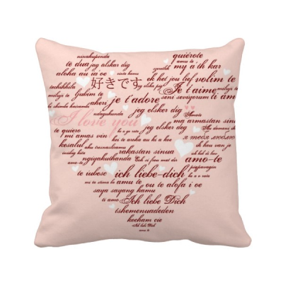 

Pink White Heart Shaped Valentine Square Throw Pillow Insert Cushion Cover Home Sofa Decor Gift