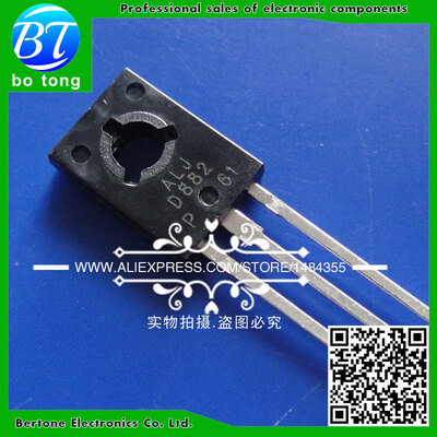 

Free shipping 10 pairs 2SD882+2SB772 TO-126 D882 B772 PNP NPN Power Transistors sold by bag 20 pcs a bag