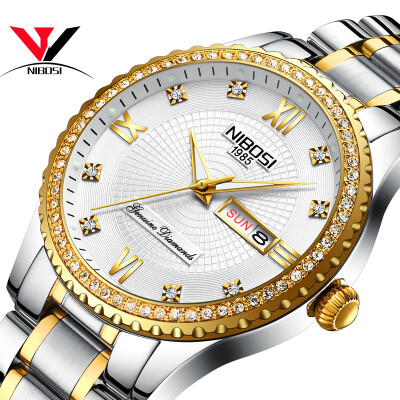 

NIBOSI Women Watches Luxury Gold Crystal Relogio Feminino Famous Brand Women Watches Luxury Ladies Watches Top Brand Luxury