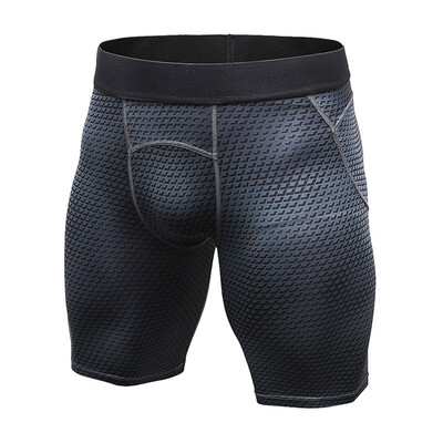 

Mens Fashion 3D Printed Training Fitness Running Sweatpants Stretch Tight Quick-Dry Shorts Mens Serpentine Body Shorts