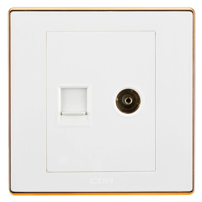 

Sidon D1-DN TV TV computer socket switch cable cable cable network panel 86 closed-circuit TV socket warranty 10 years