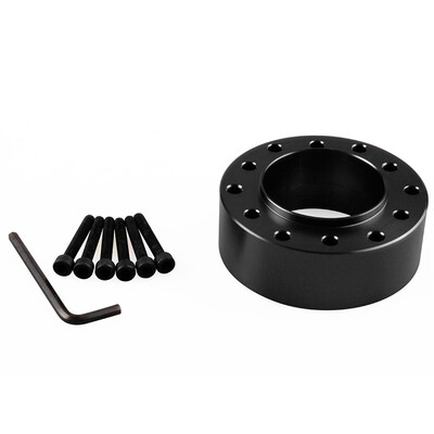 

racing BLACK 3cm Height Aluminium Steering Wheel Hub BOSS KIT Adapter Spacer Kit for Car