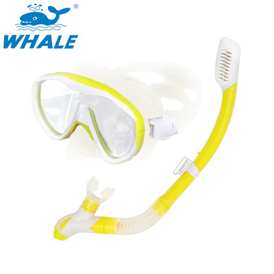 

Whale Brand Scuba Diving Mask Snorkel Goggles Set Silicone Swimming Pool Equipment