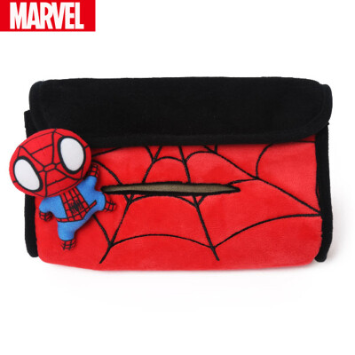 

Marvel car sun visor paper towel box car car tissue box set car tray car supplies interior genuine Marvel Q version Spiderman