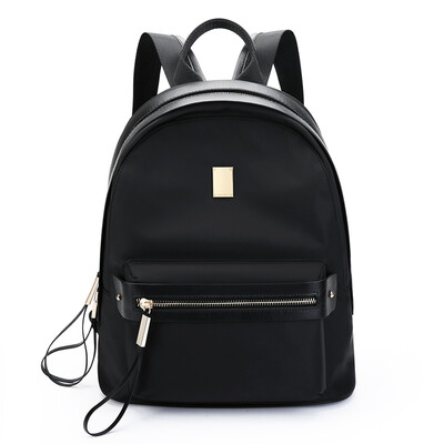 

Scarecrow MEXICAN nylon cloth backpack female canvas Korean version of Harajuku style student bag Sen casual casual simple wild MKF70645L-05 black