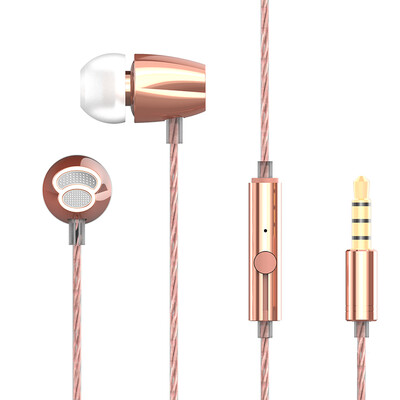 

Rapoo VM120 In-Ear Headphone Gaming Headset Computer Phone Headset Jedi Survival Headphone Eating Chicken Headphones Rose Gold