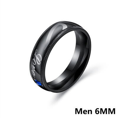 

Simple Style 316l Stainless Steel Finger Rings For Men Vintage Fashion Jewelry Love Heart Couple Rings OR625