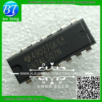 

50PCS SN74LS07N DIP14 SN74LS07 DIP 74LS07N 74LS07 new&original IC free shipping