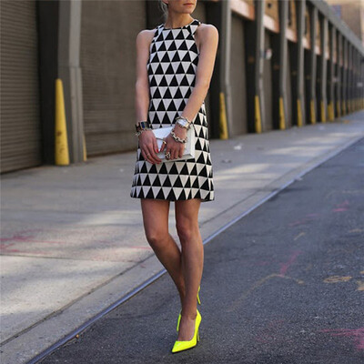 

Модные женские платья Летнее сексуальное платье Мини без рукавов Frocks Girl Pencil Skirt