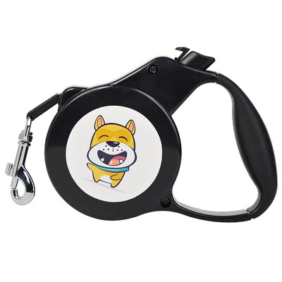 

Pet dock automatic telescopic dog rope dog leashes Golden Retriever dog leash small dog dog chain dog rope pet out supplies 3 m black