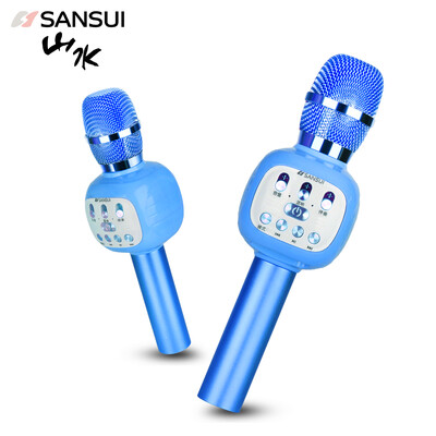 

Landscape sansui K13 National k song Children&39s mobile phone microphone Bluetooth Wireless K song Microphone Singing artifact Kara OK Apple Andrews Universal Sky Blue