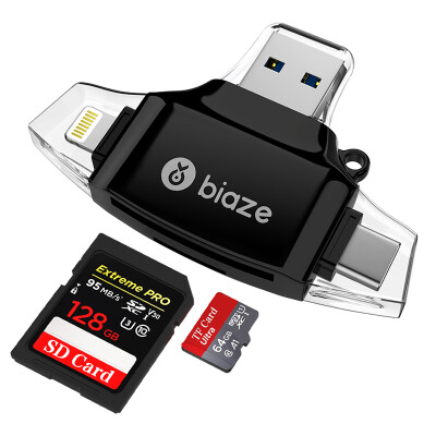 

BIAZE mobile phone card reader mini Type-C card reader camera card reader memory card reader connection SLR camera card for TF card A18-grey