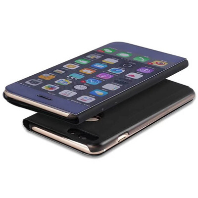 

Mzxtby Luxury Flip Protection Full Screen Window Cases for IPhone 7 6 6s Plus Case Clear Mirror Cover for IPhone X 8 Plus Case