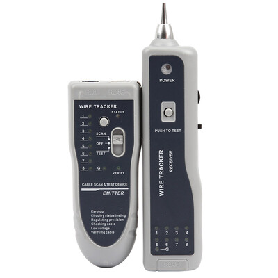 

Jimmy home JM-G2104 network tester line gauge enhanced version of the network cable tester telephone line tester line-Finder to send 9V battery